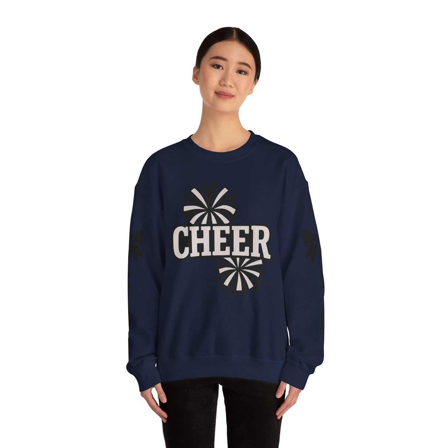 Cheer Spirit Sweatshirt, Unisex Crewneck for Team Spirit, Cheer Events, Gift Ideas for Cheerleaders, Comfortable Activewear