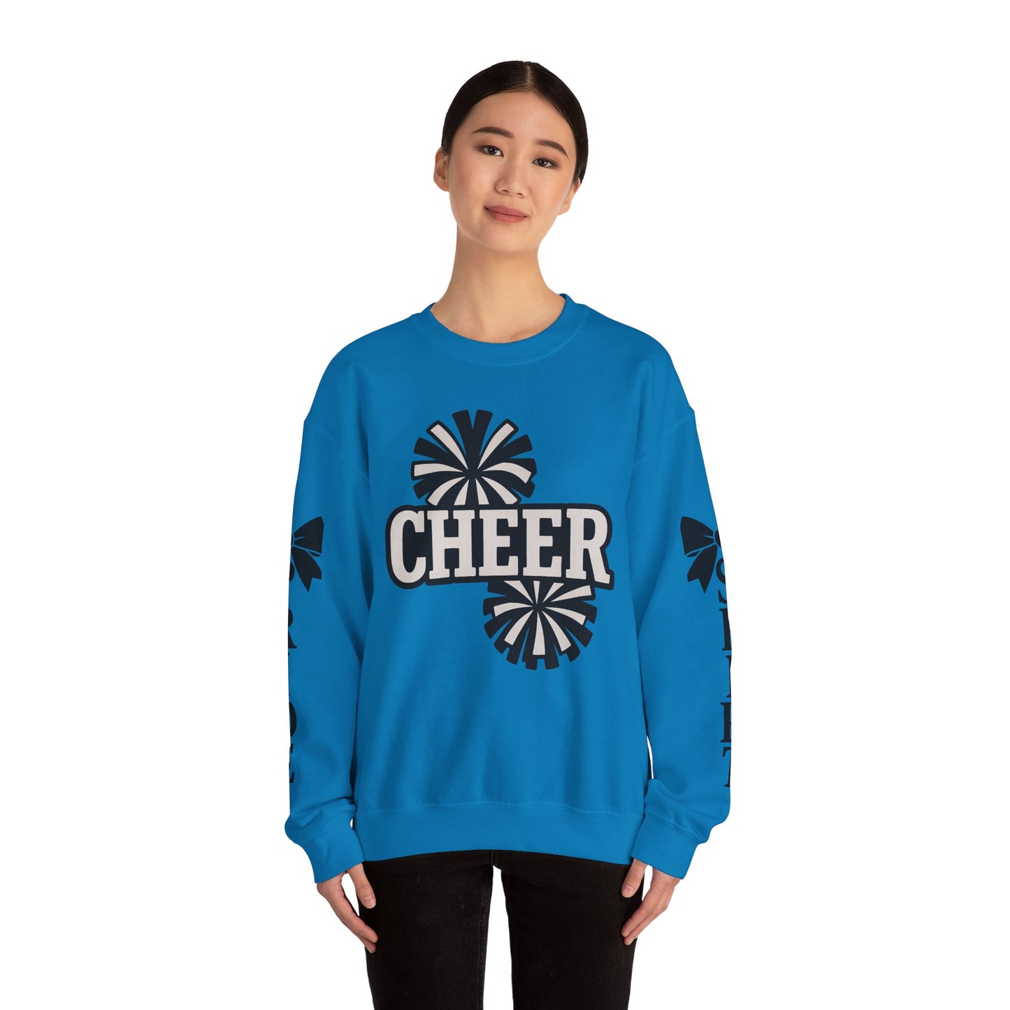 Cheer Spirit Sweatshirt, Unisex Crewneck for Team Spirit, Cheer Events, Gift Ideas for Cheerleaders, Comfortable Activewear