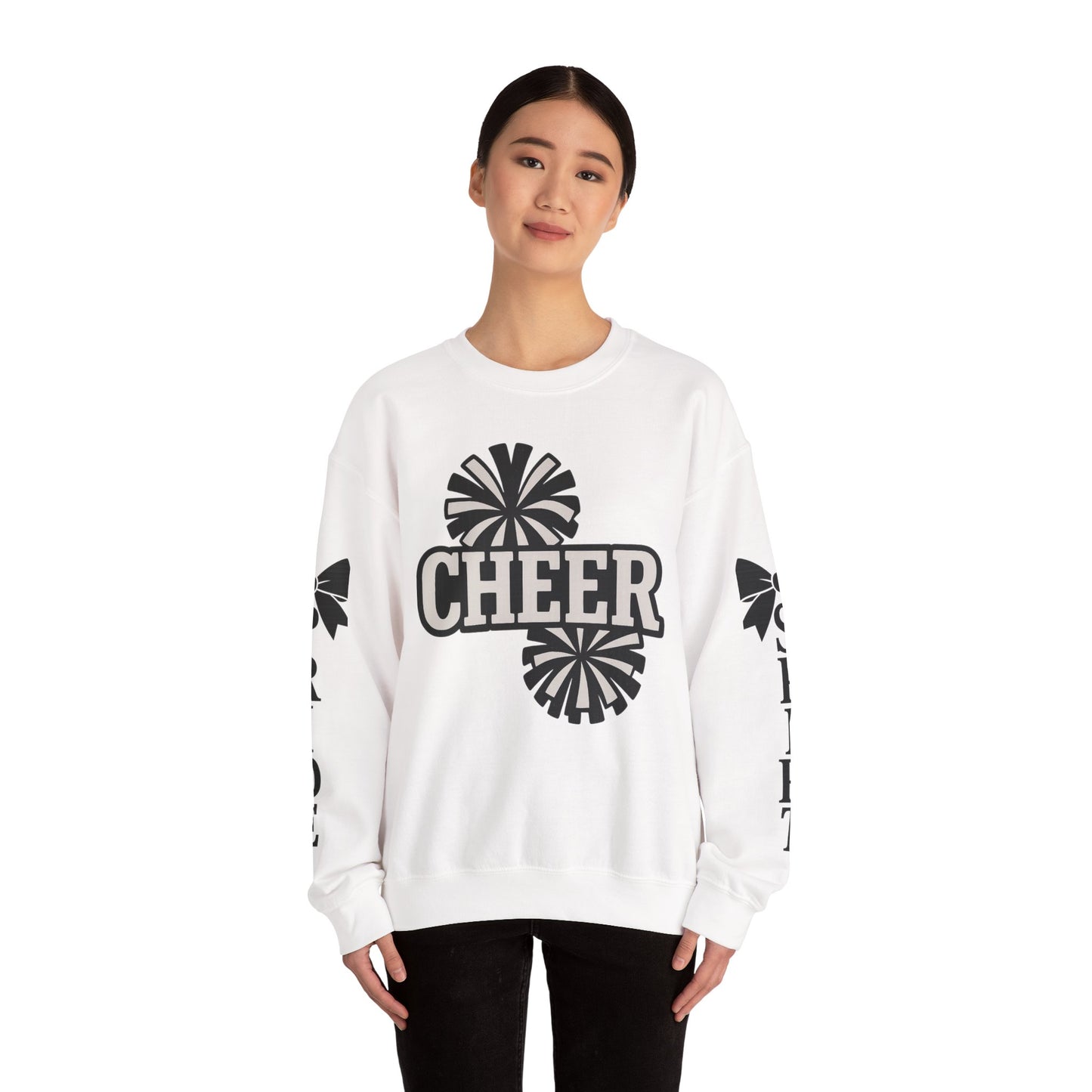 Cheer Spirit Sweatshirt, Unisex Crewneck for Team Spirit, Cheer Events, Gift Ideas for Cheerleaders, Comfortable Activewear