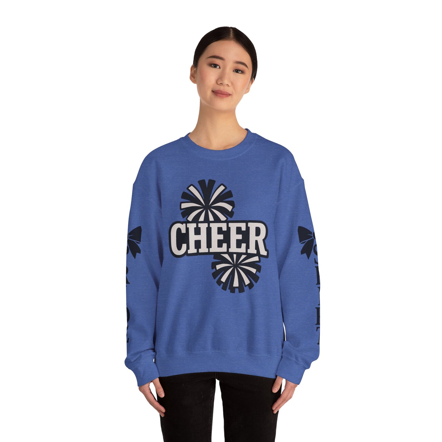 Cheer Spirit Sweatshirt, Unisex Crewneck for Team Spirit, Cheer Events, Gift Ideas for Cheerleaders, Comfortable Activewear