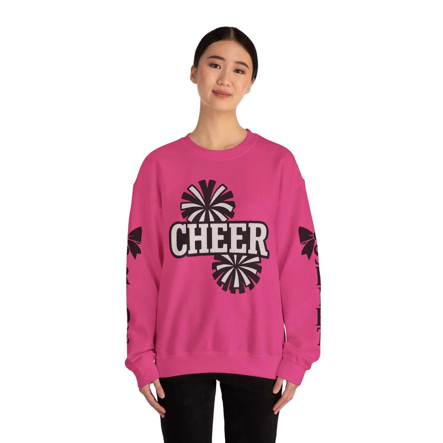Cheer Spirit Sweatshirt, Unisex Crewneck for Team Spirit, Cheer Events, Gift Ideas for Cheerleaders, Comfortable Activewear
