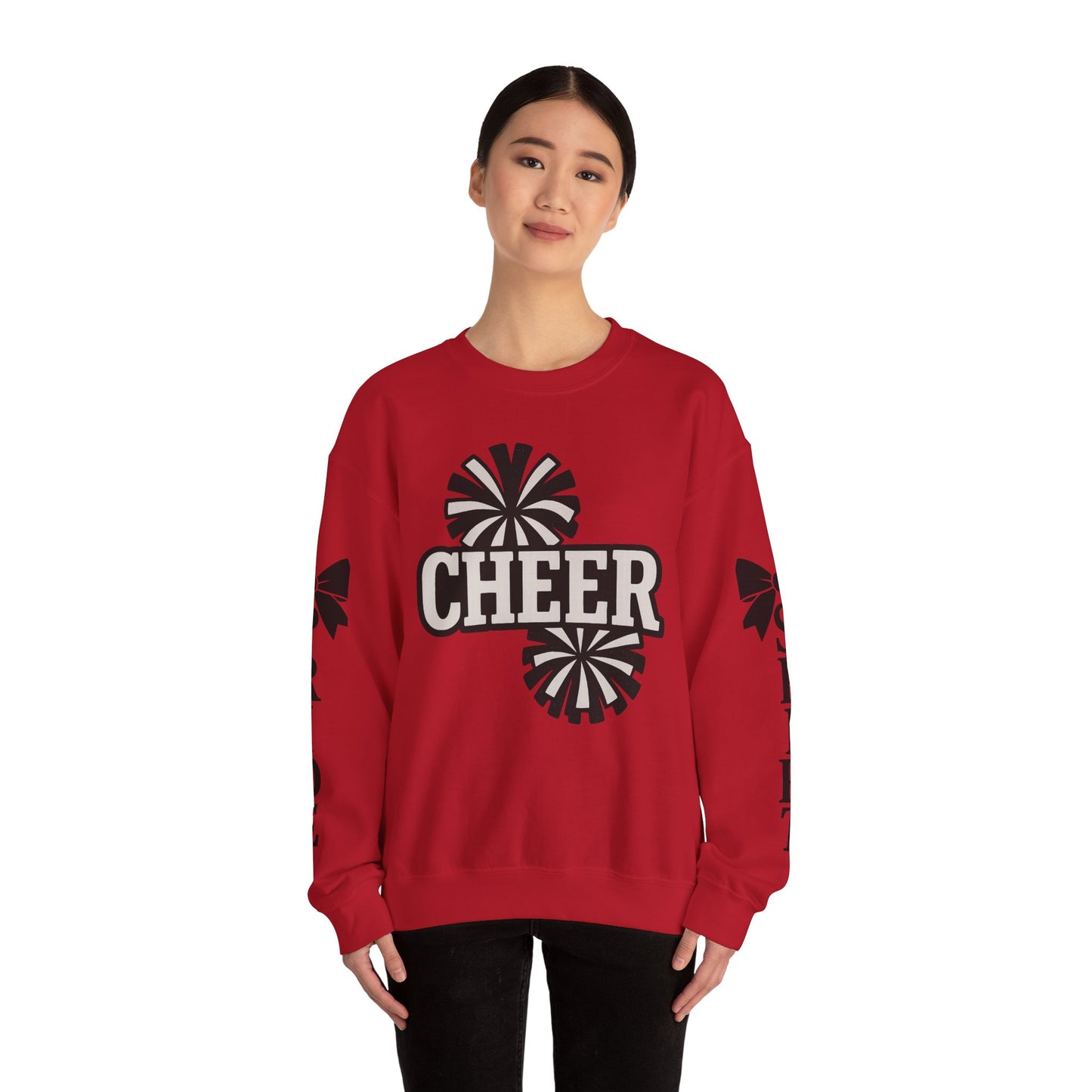 Cheer Spirit Sweatshirt, Unisex Crewneck for Team Spirit, Cheer Events, Gift Ideas for Cheerleaders, Comfortable Activewear