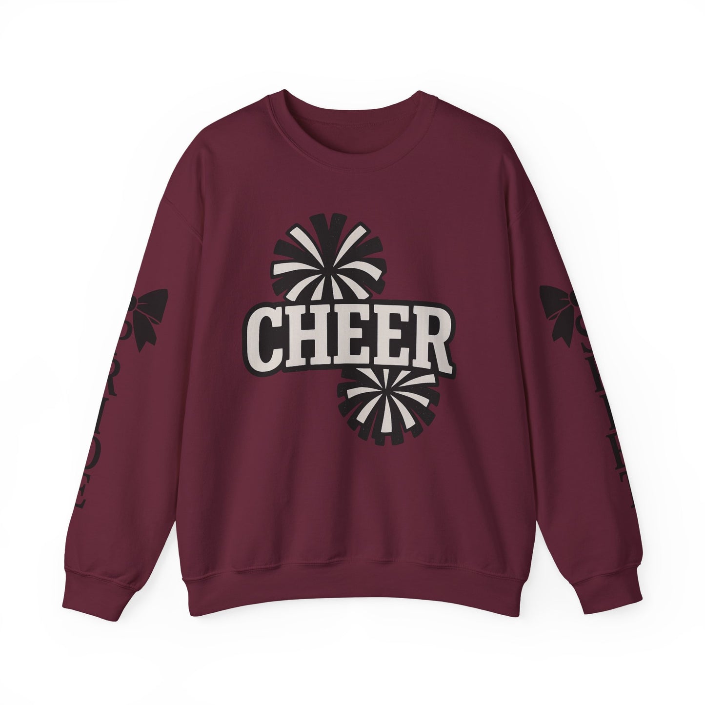 Cheer Spirit Sweatshirt, Unisex Crewneck for Team Spirit, Cheer Events, Gift Ideas for Cheerleaders, Comfortable Activewear