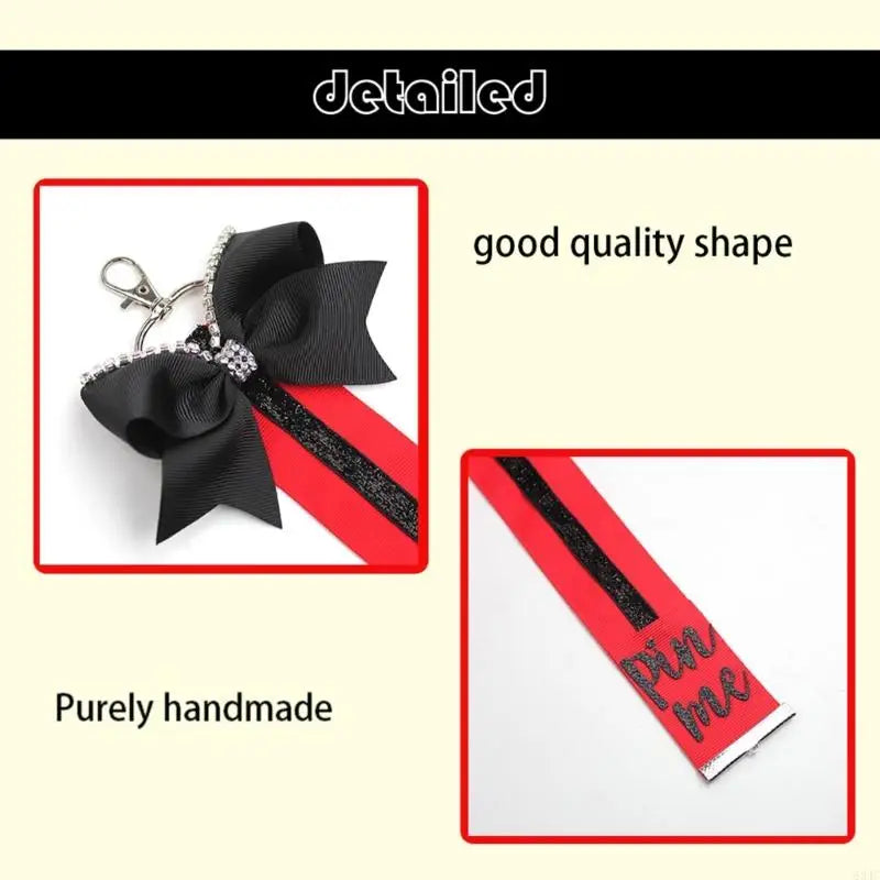 Cheer “Pin Me” Glitter Keychain 10pc
