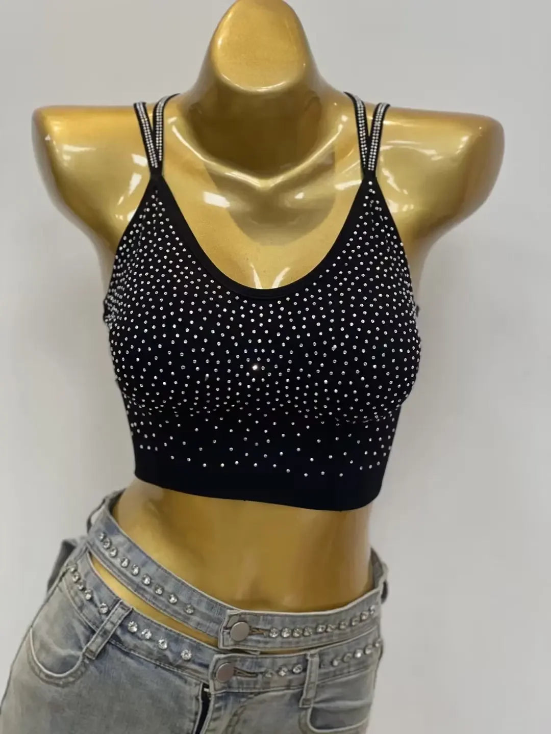 Yoga Exercise  Women's Tank Top rhinestones camis
