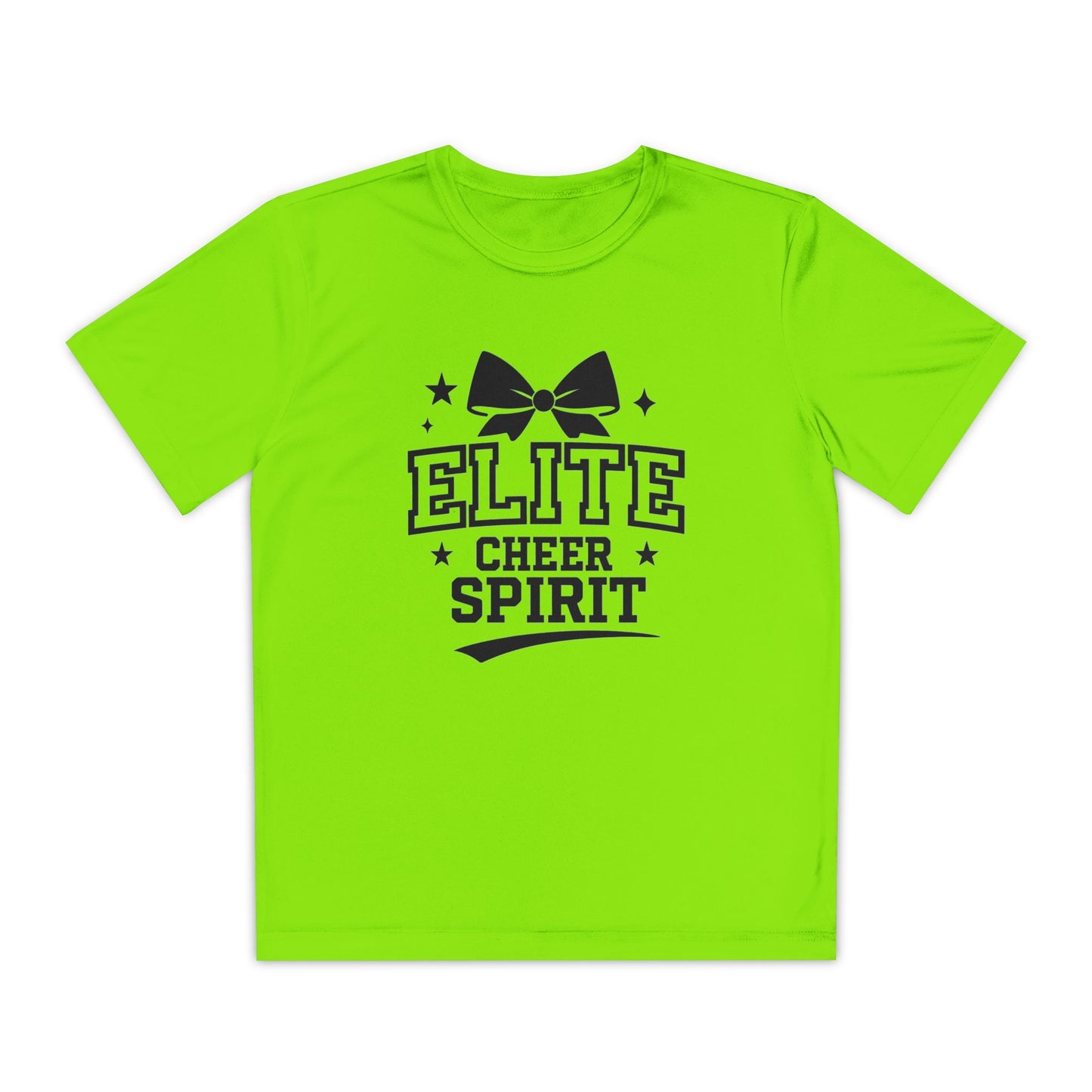 Elite Cheer Spirit Youth Tee, Cheerleading Shirt, Competition T-Shirt, Youth Sports Wear, Team Apparel, Gift for Cheerleaders