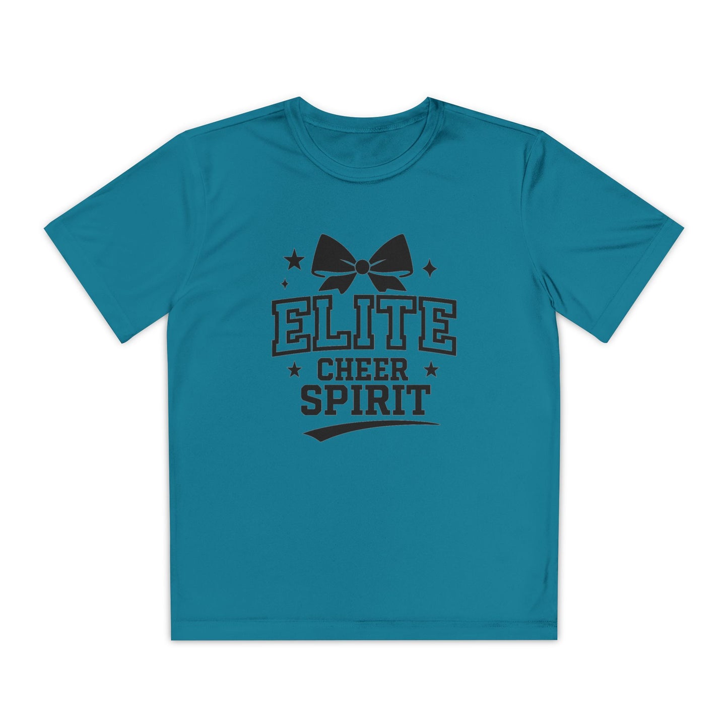 Elite Cheer Spirit Youth Tee, Cheerleading Shirt, Competition T-Shirt, Youth Sports Wear, Team Apparel, Gift for Cheerleaders