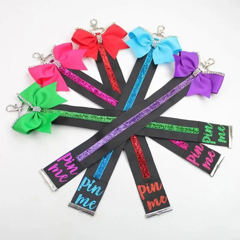 Cheer “Pin Me” Glitter Keychain 10pc