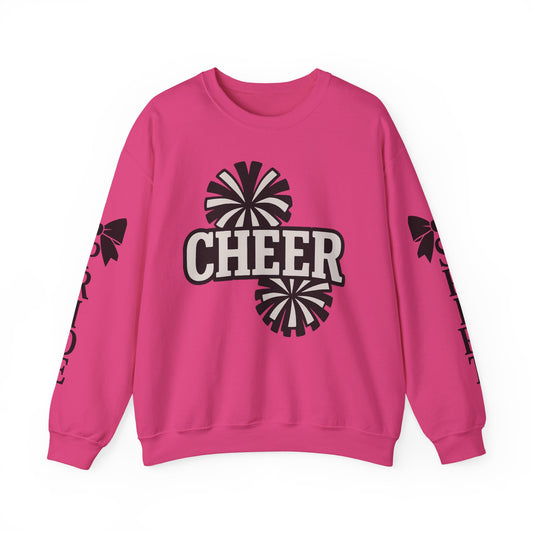 Cheer Spirit Sweatshirt, Unisex Crewneck for Team Spirit, Cheer Events, Gift Ideas for Cheerleaders, Comfortable Activewear