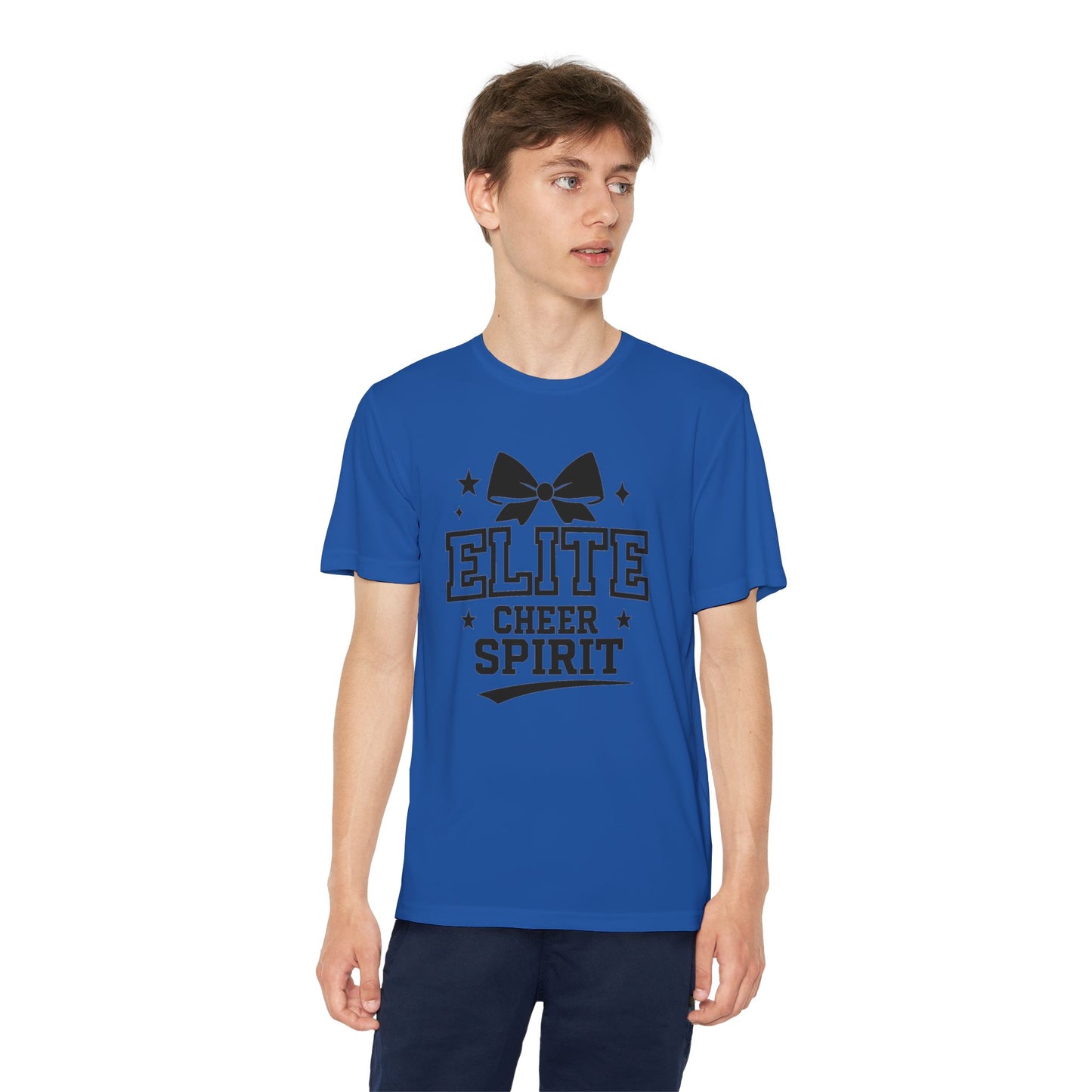 Elite Cheer Spirit Youth Tee, Cheerleading Shirt, Competition T-Shirt, Youth Sports Wear, Team Apparel, Gift for Cheerleaders