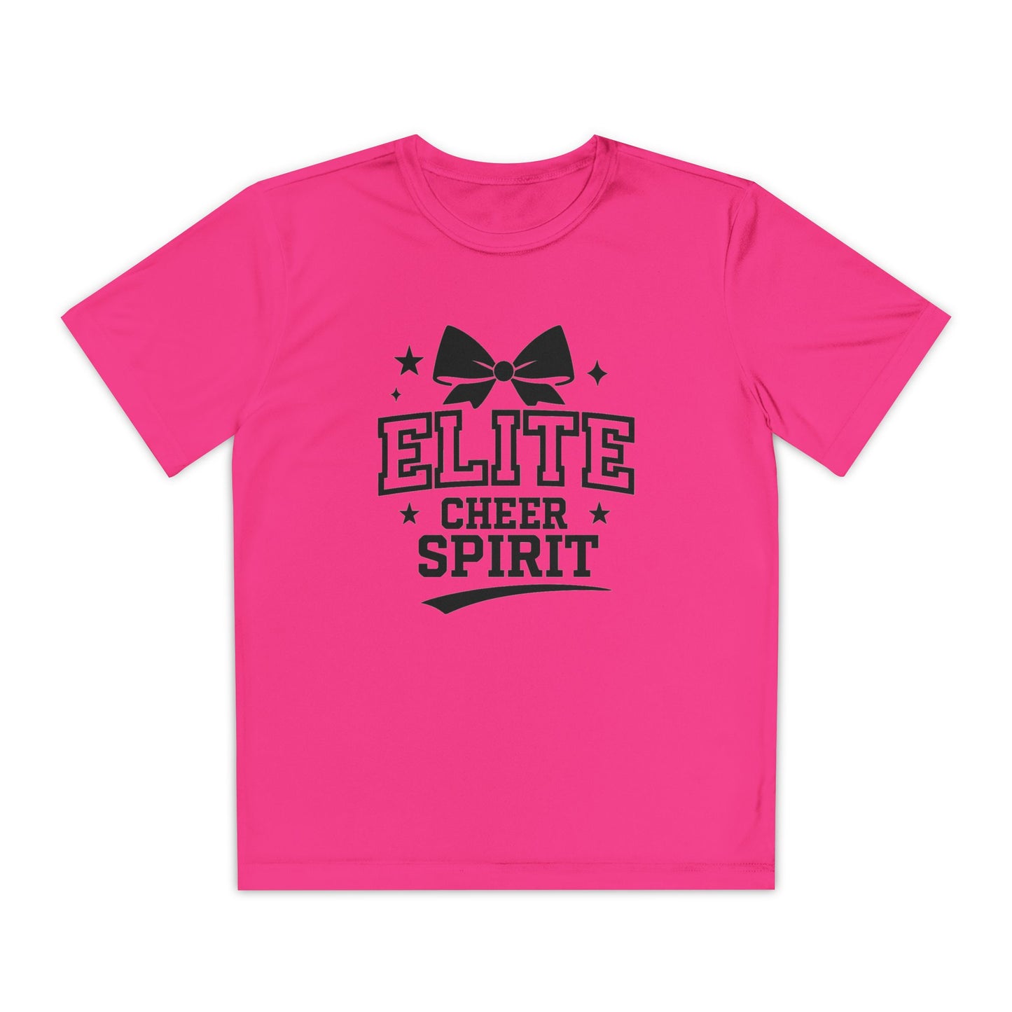 Elite Cheer Spirit Youth Tee, Cheerleading Shirt, Competition T-Shirt, Youth Sports Wear, Team Apparel, Gift for Cheerleaders