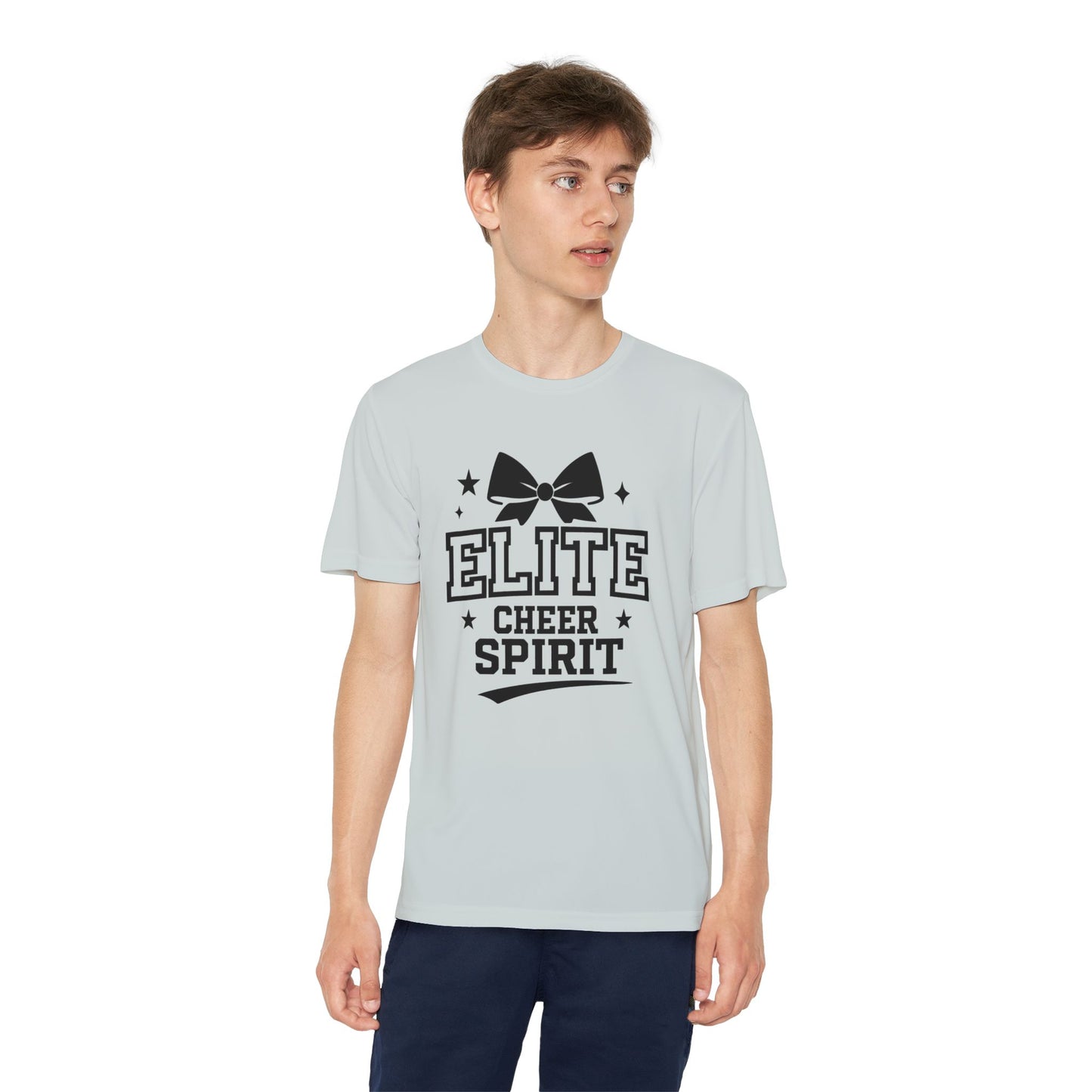 Elite Cheer Spirit Youth Tee, Cheerleading Shirt, Competition T-Shirt, Youth Sports Wear, Team Apparel, Gift for Cheerleaders