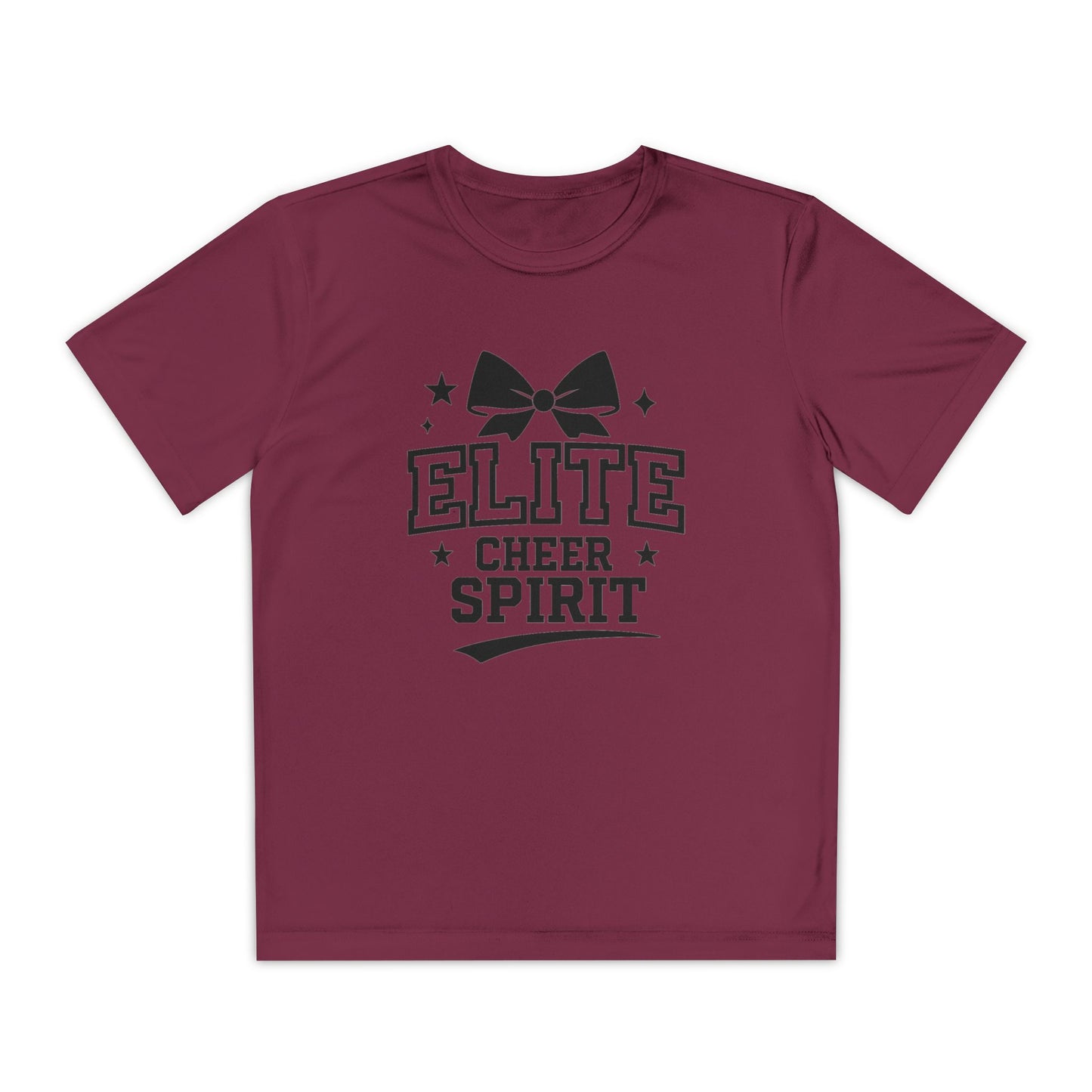 Elite Cheer Spirit Youth Tee, Cheerleading Shirt, Competition T-Shirt, Youth Sports Wear, Team Apparel, Gift for Cheerleaders