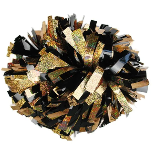 Shiny Holographic Color Cheer Pom Poms, Team Practice, Wholesale, Custom, 6 Inch