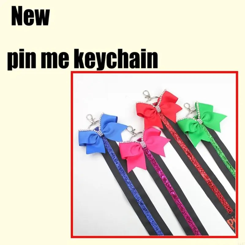 Cheer “Pin Me” Glitter Keychain 10pc