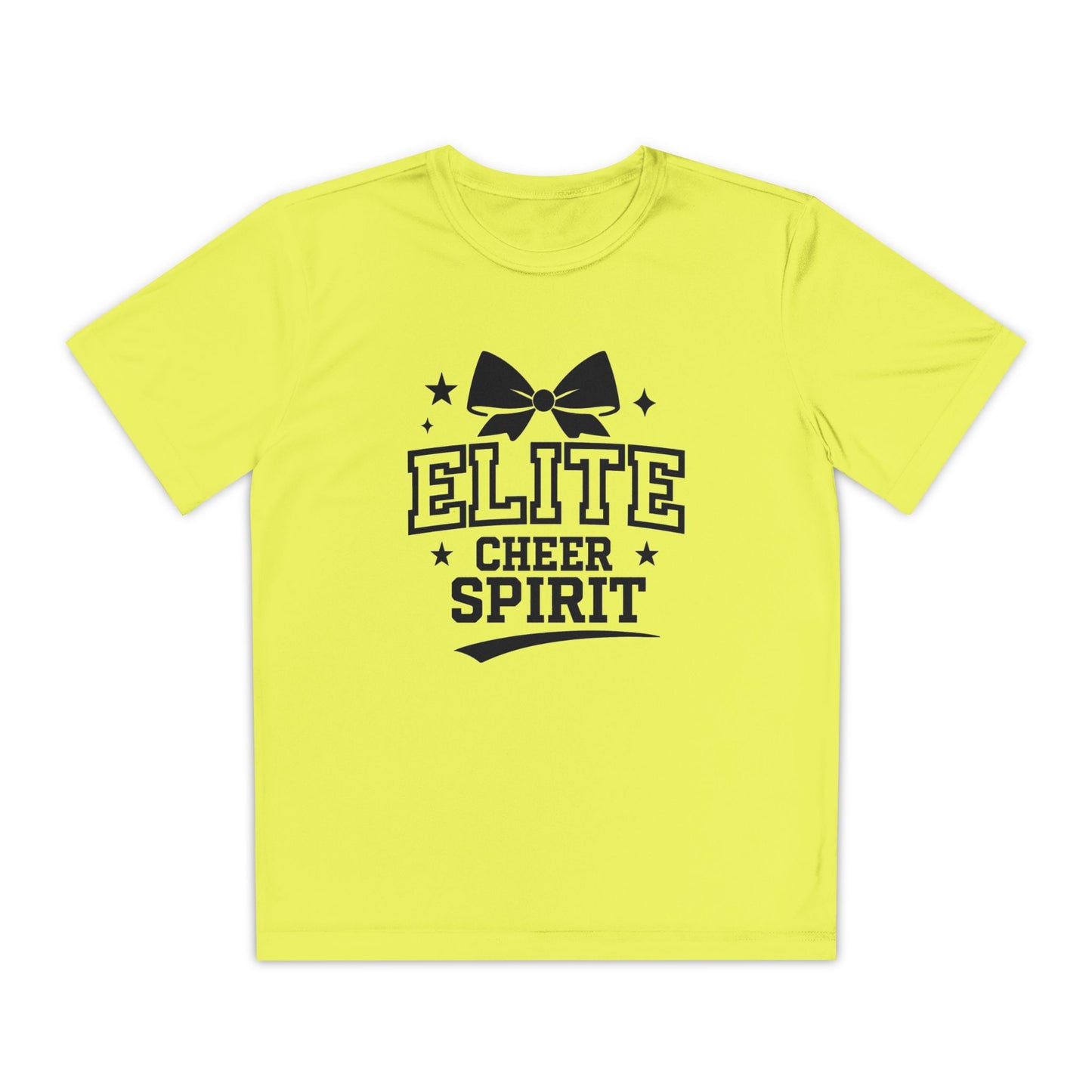 Elite Cheer Spirit Youth Tee, Cheerleading Shirt, Competition T-Shirt, Youth Sports Wear, Team Apparel, Gift for Cheerleaders