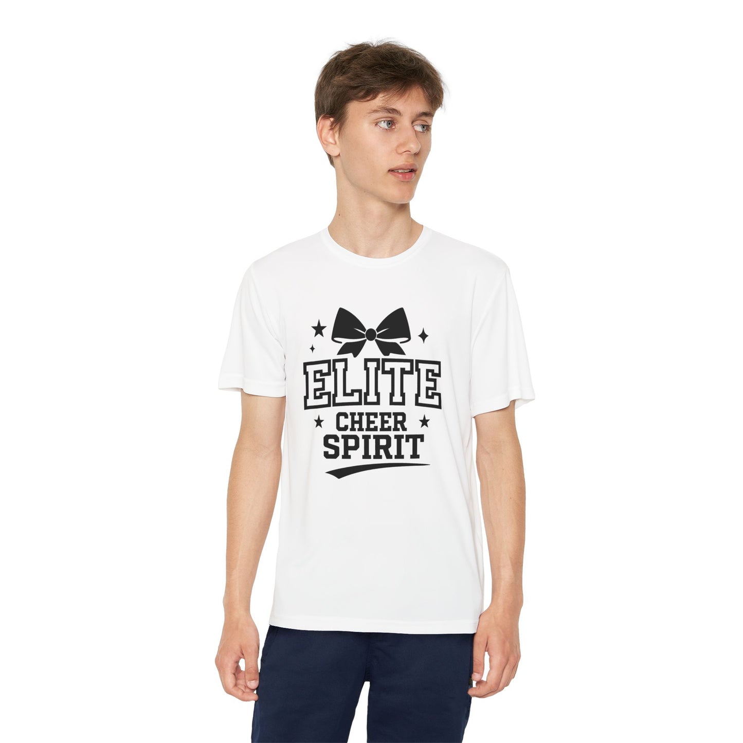 Elite Cheer Spirit Youth Tee, Cheerleading Shirt, Competition T-Shirt, Youth Sports Wear, Team Apparel, Gift for Cheerleaders