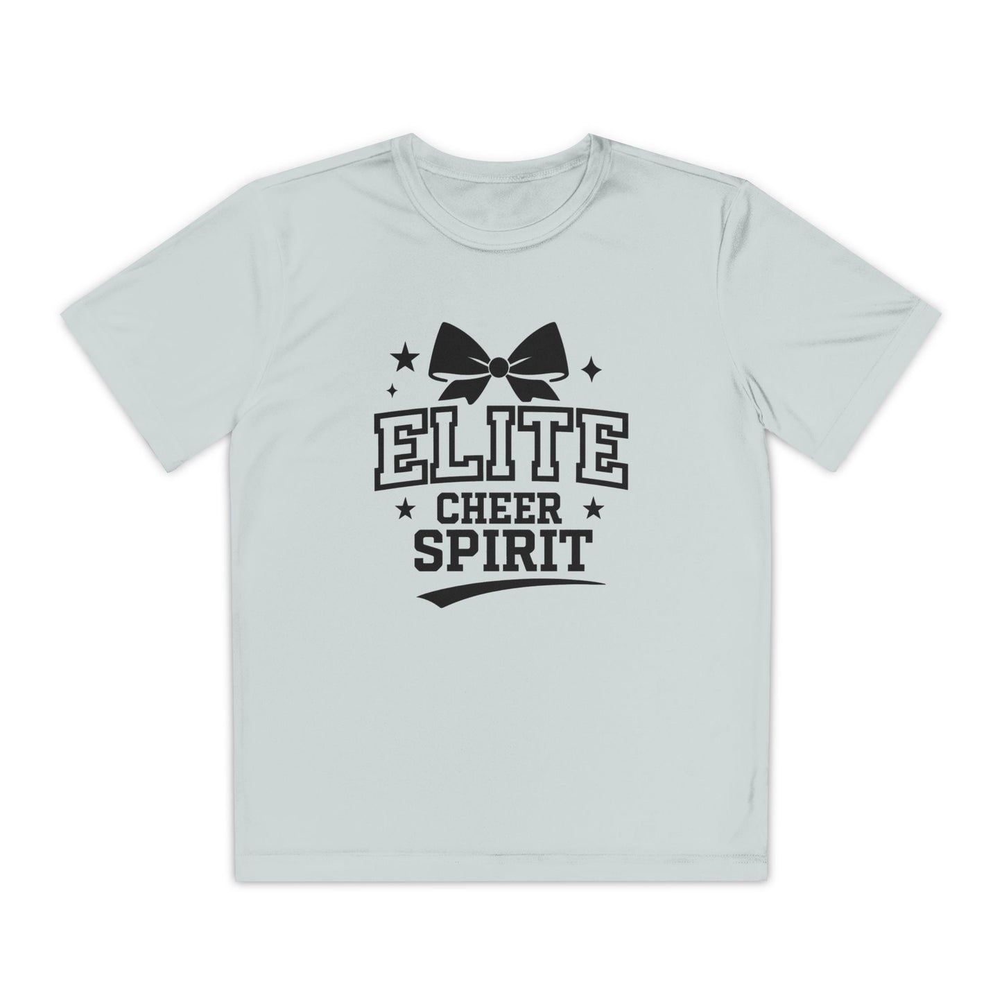 Elite Cheer Spirit Youth Tee, Cheerleading Shirt, Competition T-Shirt, Youth Sports Wear, Team Apparel, Gift for Cheerleaders