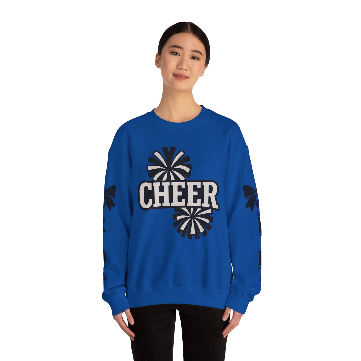 Cheer Spirit Sweatshirt, Unisex Crewneck for Team Spirit, Cheer Events, Gift Ideas for Cheerleaders, Comfortable Activewear