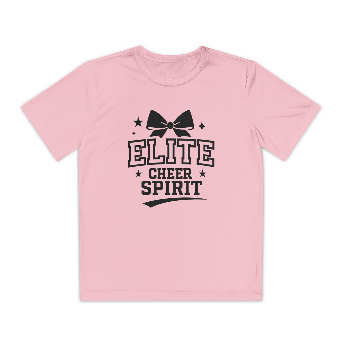 Elite Cheer Spirit Youth Tee, Cheerleading Shirt, Competition T-Shirt, Youth Sports Wear, Team Apparel, Gift for Cheerleaders