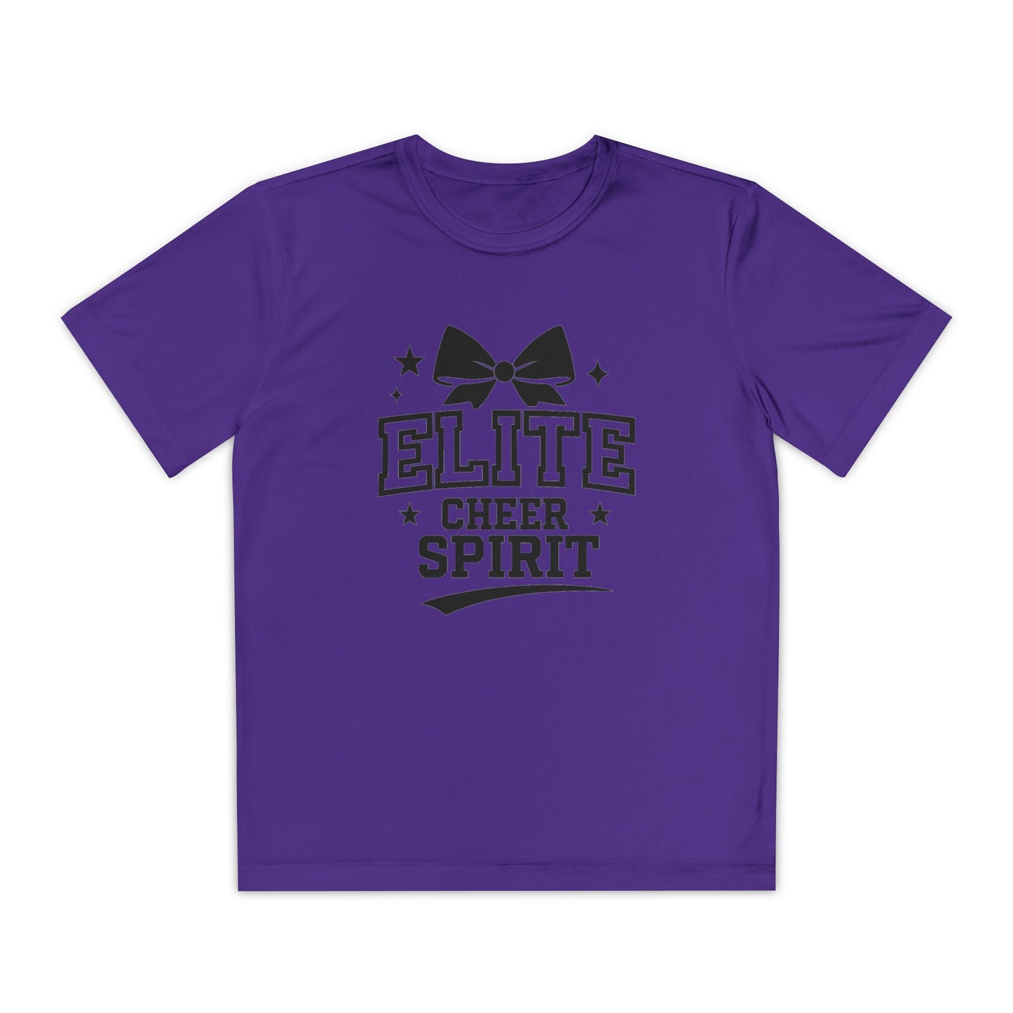 Elite Cheer Spirit Youth Tee, Cheerleading Shirt, Competition T-Shirt, Youth Sports Wear, Team Apparel, Gift for Cheerleaders
