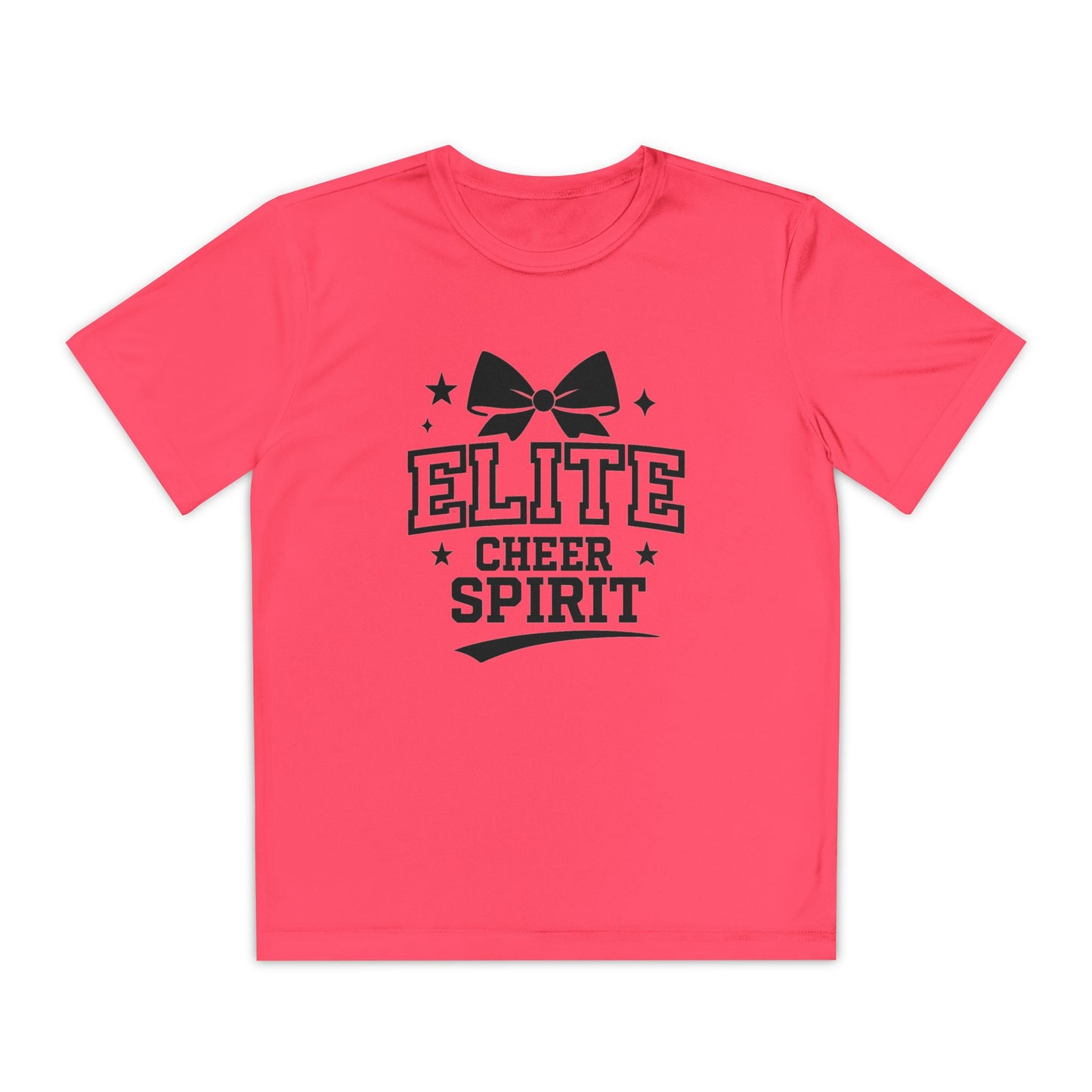 Elite Cheer Spirit Youth Tee, Cheerleading Shirt, Competition T-Shirt, Youth Sports Wear, Team Apparel, Gift for Cheerleaders