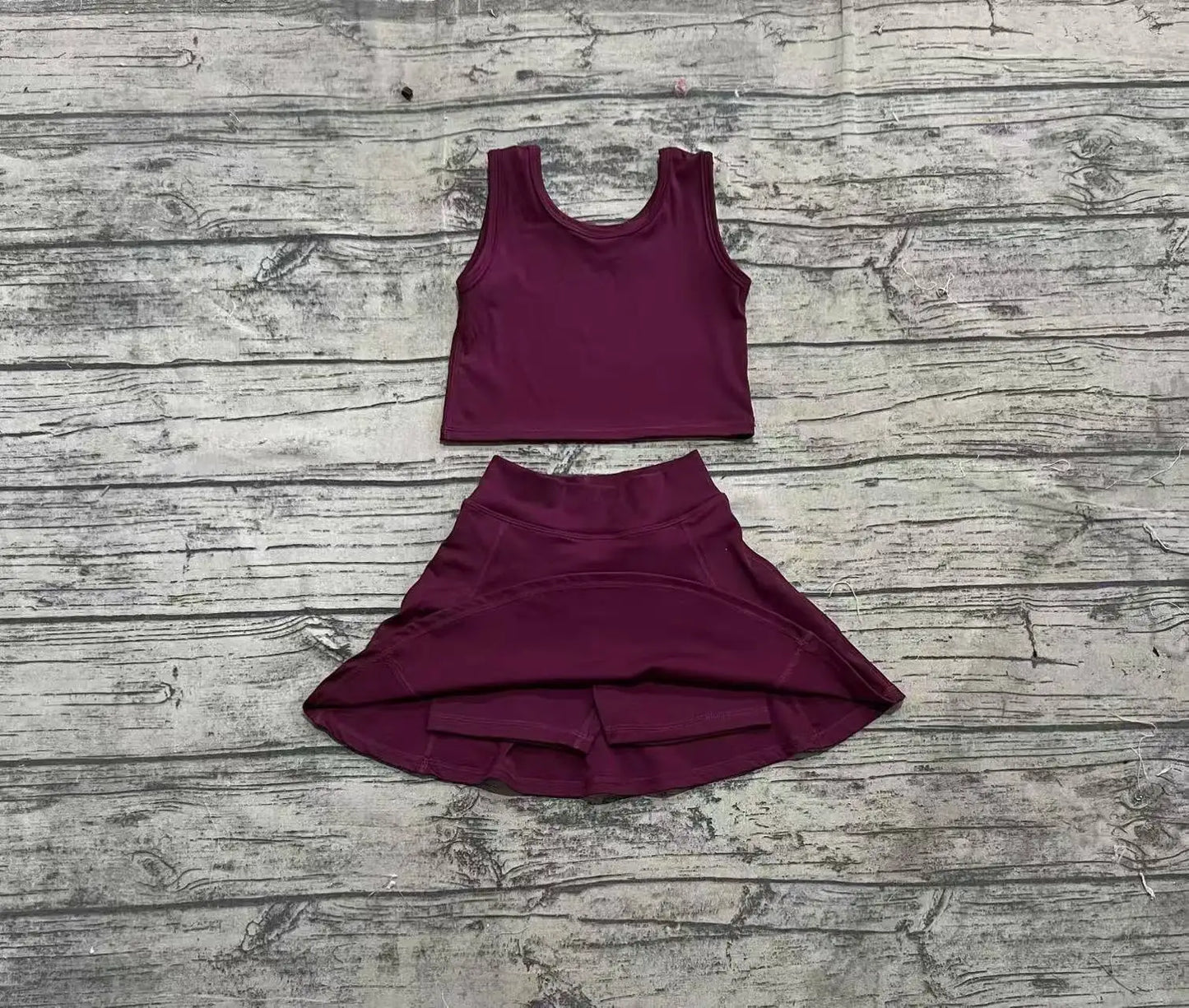 4.01 Baby Girls Clothes Sleeveless Top With Skirt Have Shorts Under Set Kids Yoga Outfits