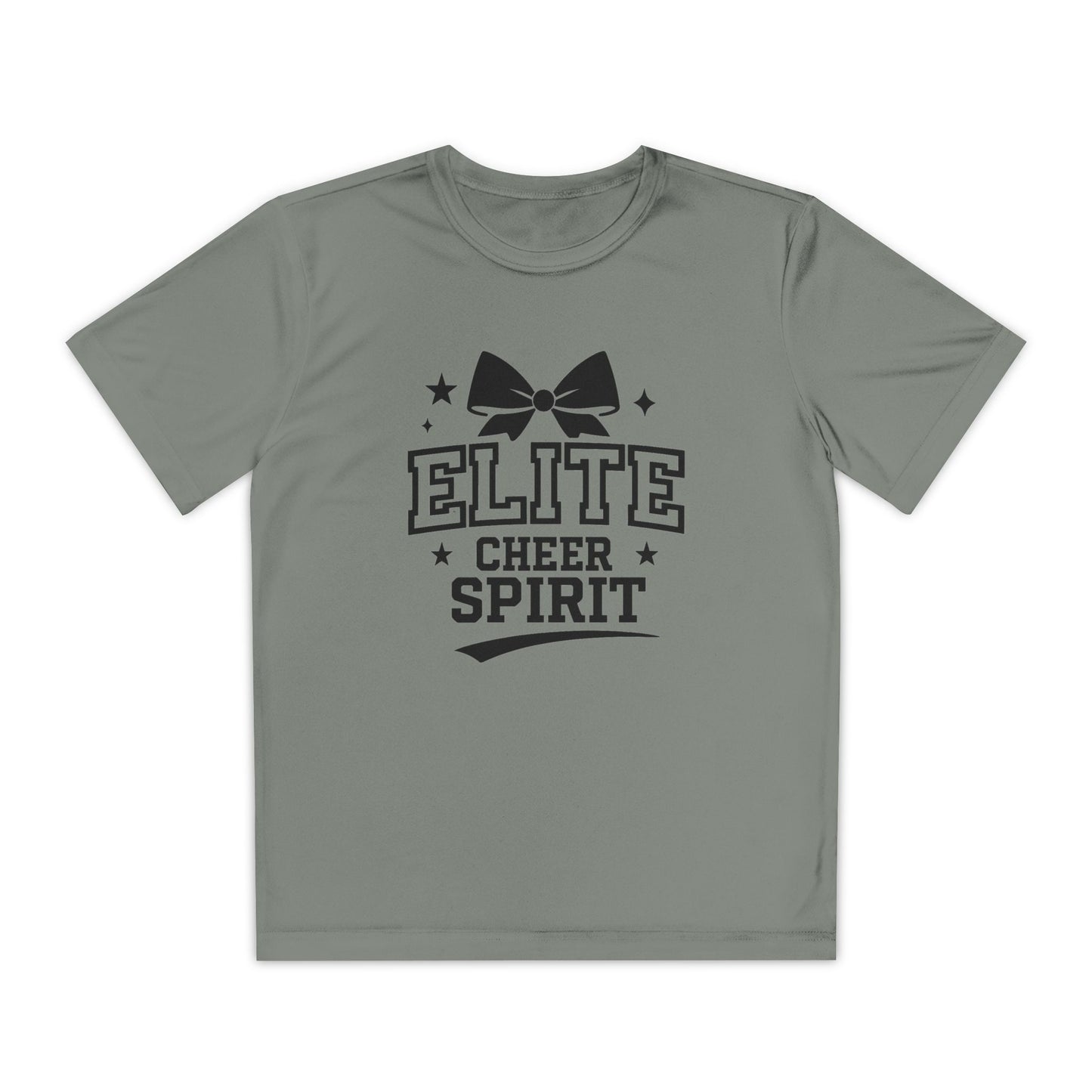 Elite Cheer Spirit Youth Tee, Cheerleading Shirt, Competition T-Shirt, Youth Sports Wear, Team Apparel, Gift for Cheerleaders
