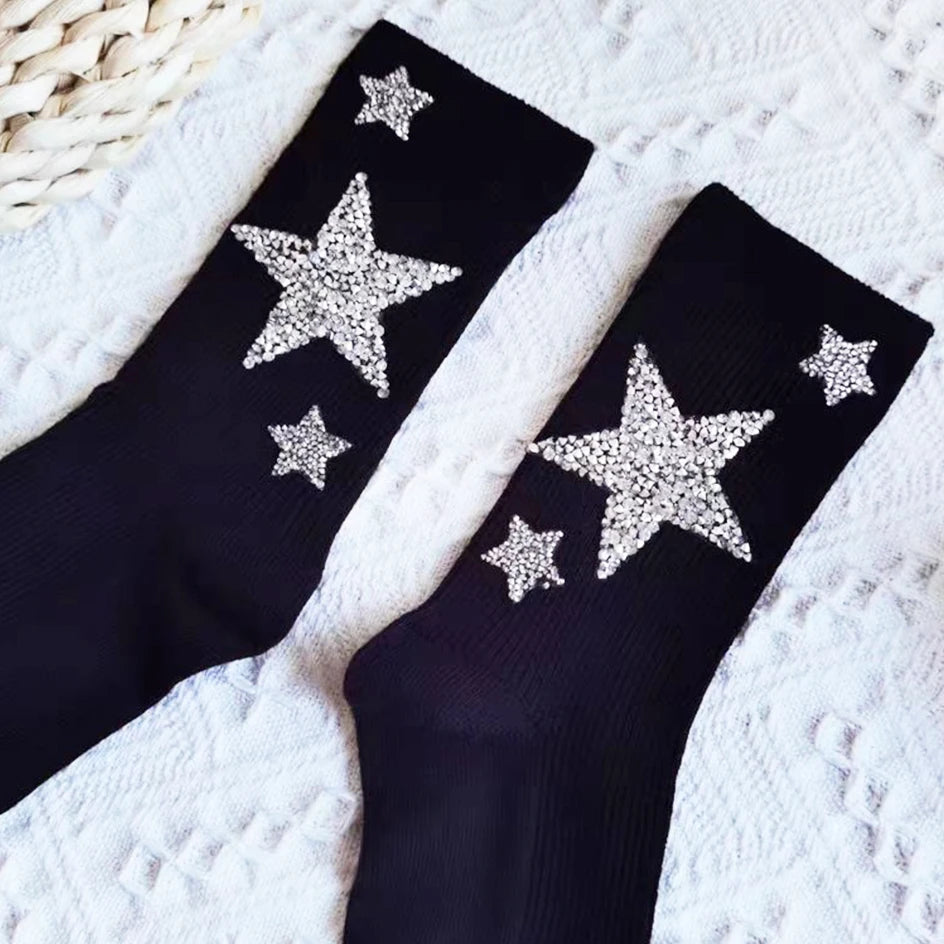 Diamond Star Glitter Socks