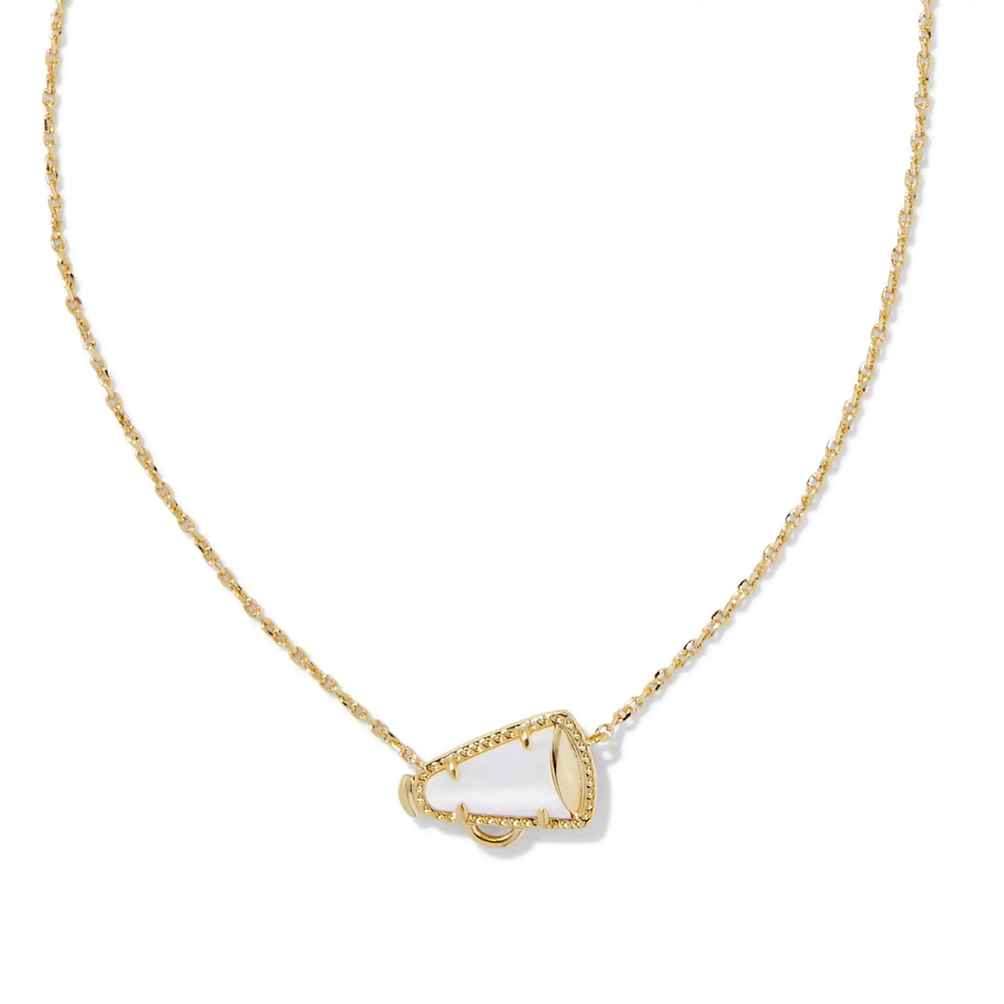 YEEVAA Cheer Short Pendant Necklace in White Mother-of-Pearl,Fashion Jewelry, Unique Gifts