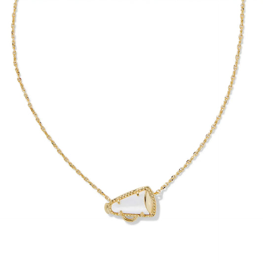 YEEVAA Cheer Short Pendant Necklace in White Mother-of-Pearl,Fashion Jewelry, Unique Gifts