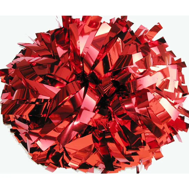 Shiny Holographic Color Cheer Pom Poms, Team Practice, Wholesale, Custom, 6 Inch